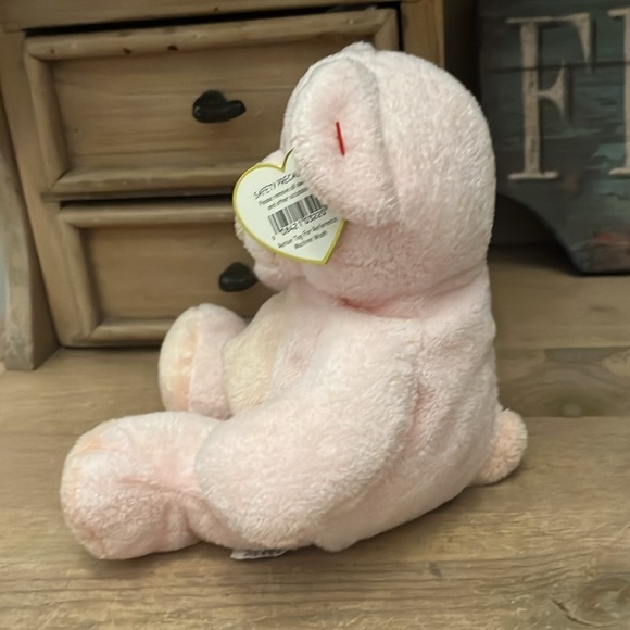 TY Pluffies PINKS Pink Teddy Bear Plush Stuffed Animal Tag 2002 - Picture 5 of 11